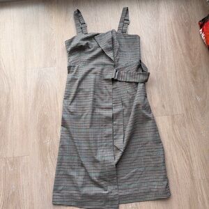 Lily herringbone wrap dress